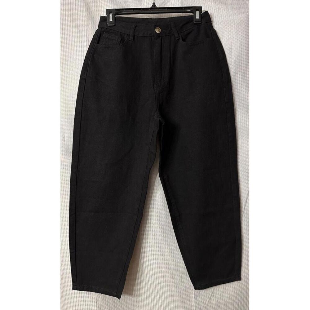 NWT Love Bonito Womens Cropped Capri Black High Rise Jeans Denim Size 27